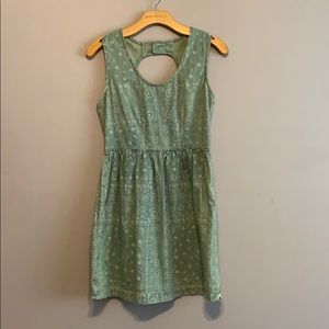 Patterned Blue jean dress by Billabong